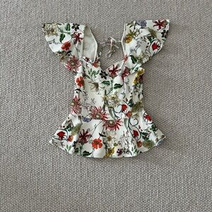 Parker Floral Peplum Blouse